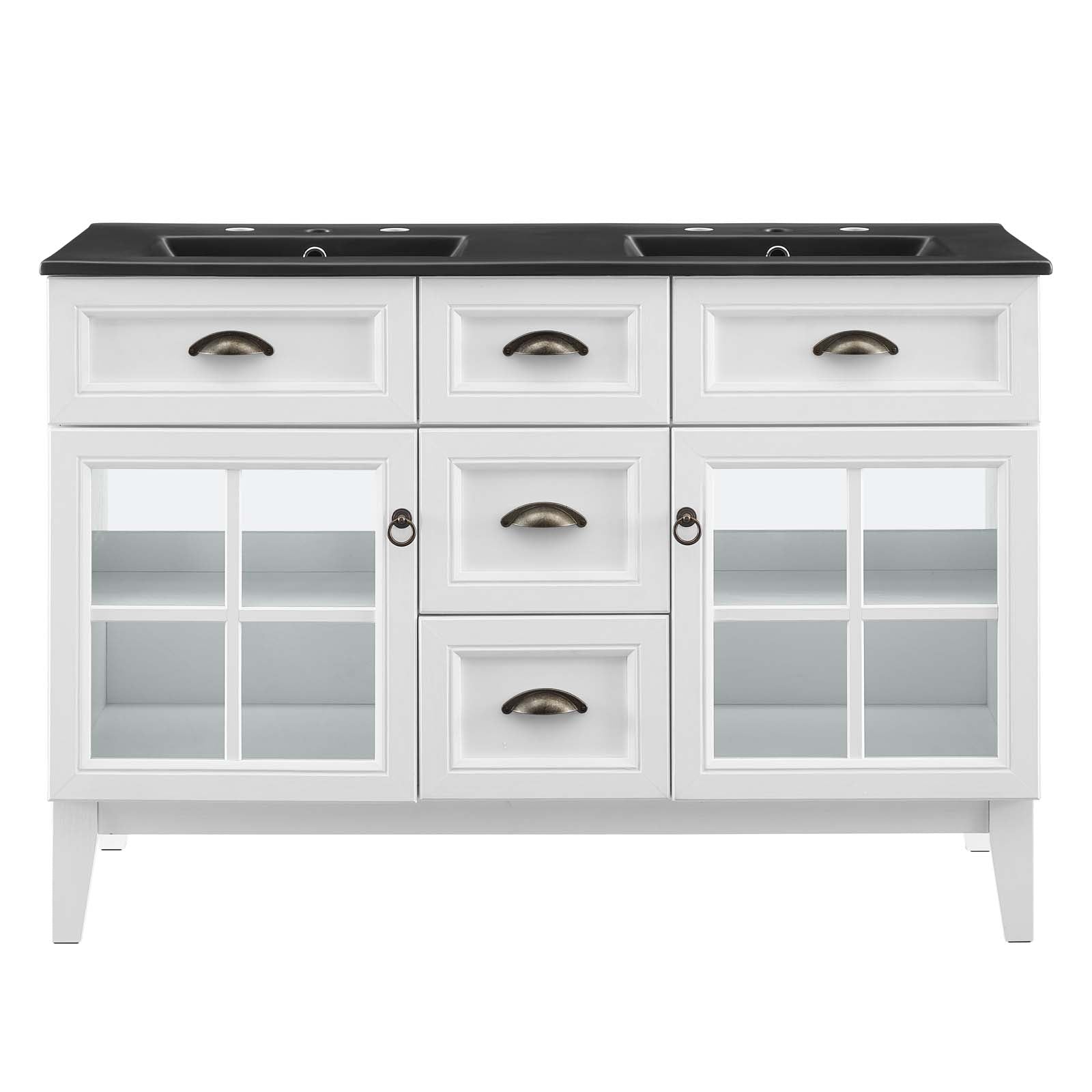 Isle 48" Double Bathroom Vanity Cabinet by Modway