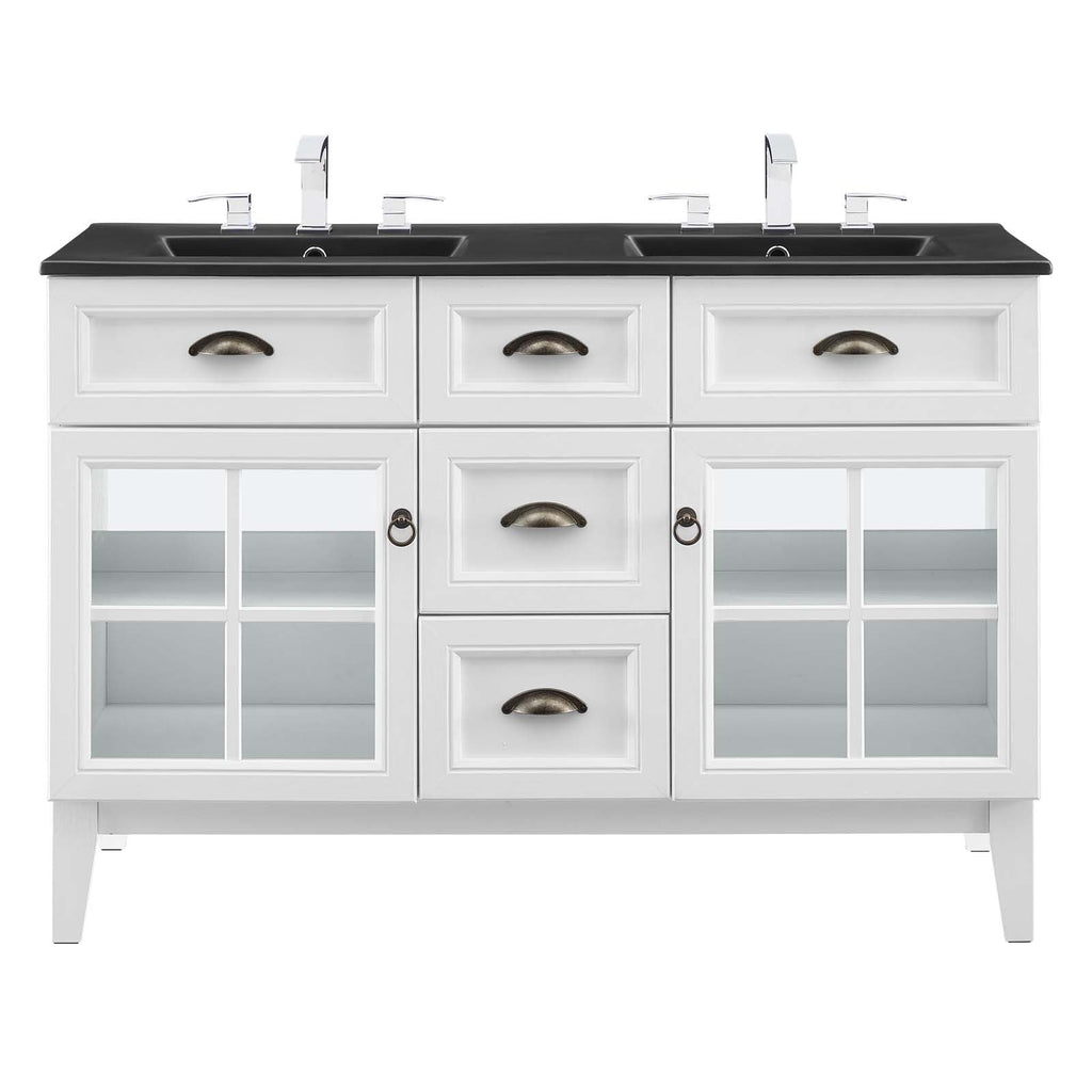 Isle 48" Double Bathroom Vanity Cabinet by Modway