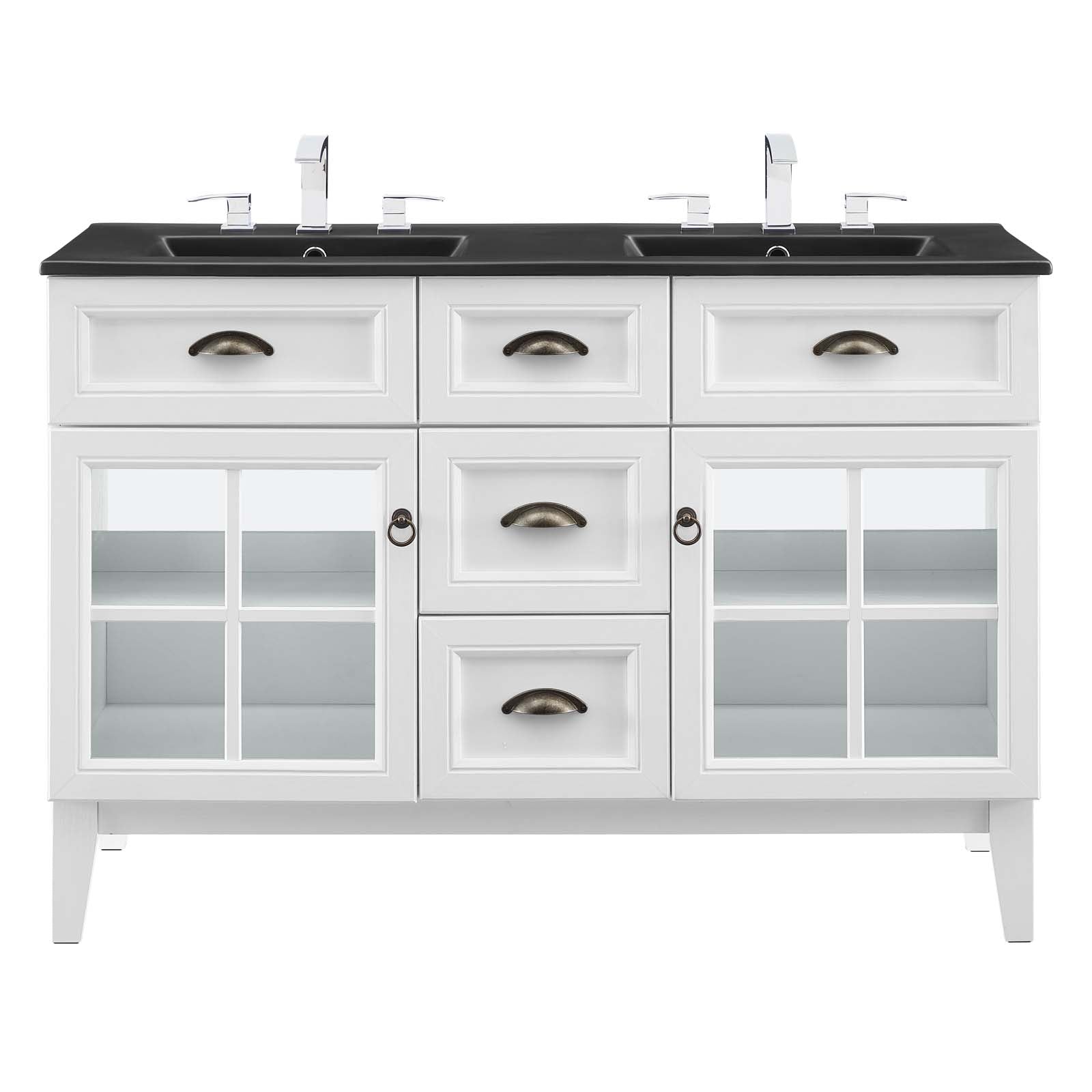 Isle 48" Double Bathroom Vanity Cabinet by Modway