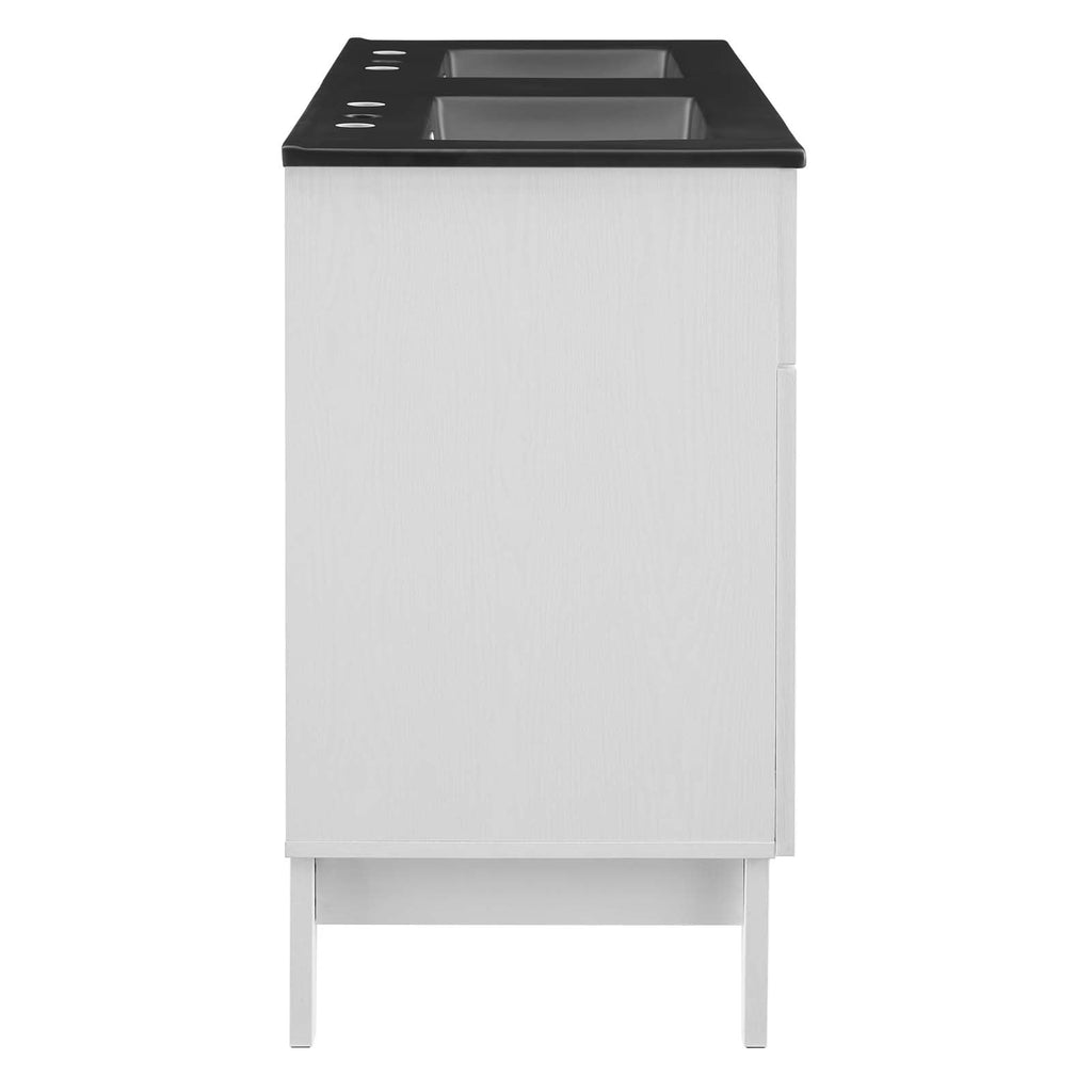 Isle 48" Double Bathroom Vanity Cabinet by Modway