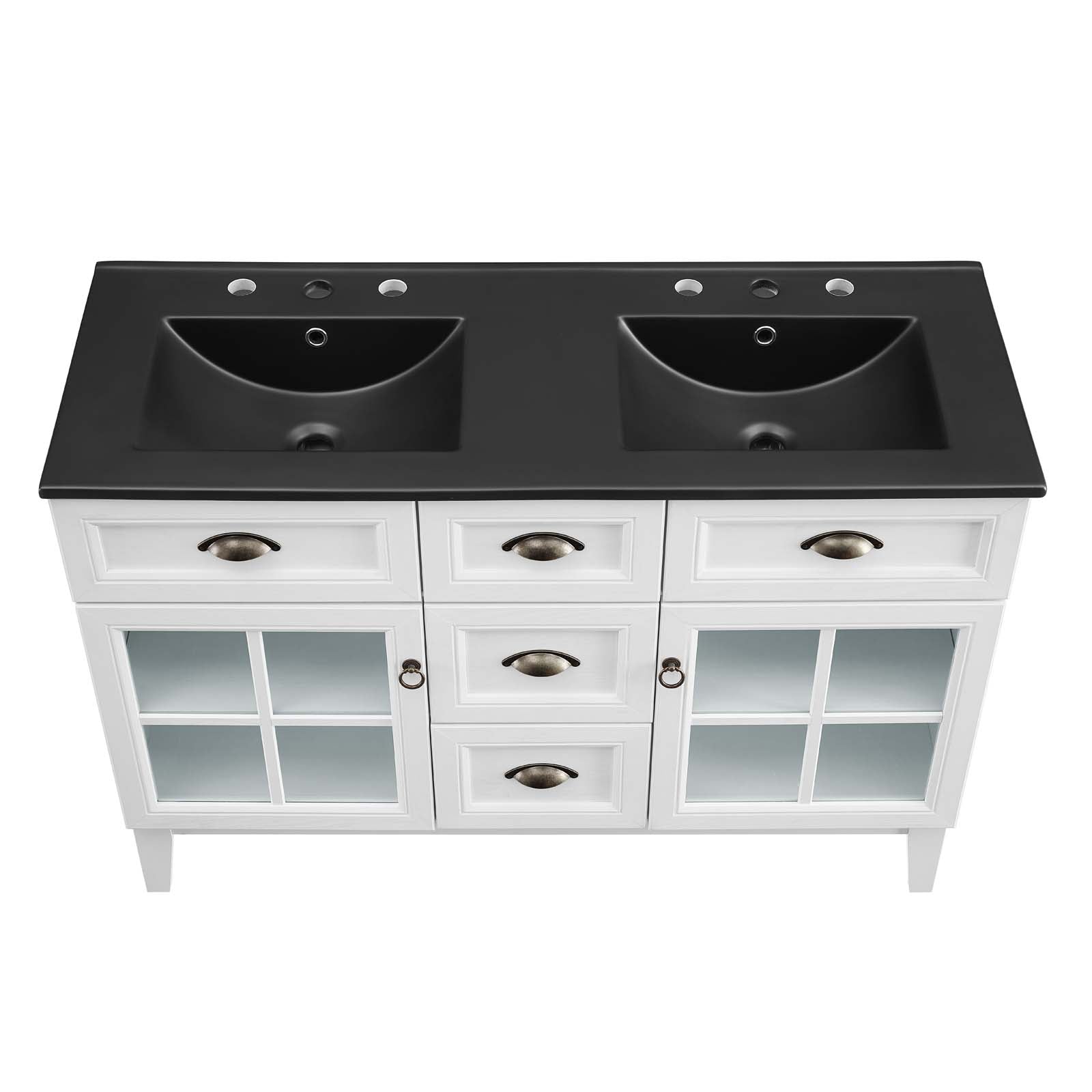 Isle 48" Double Bathroom Vanity Cabinet by Modway