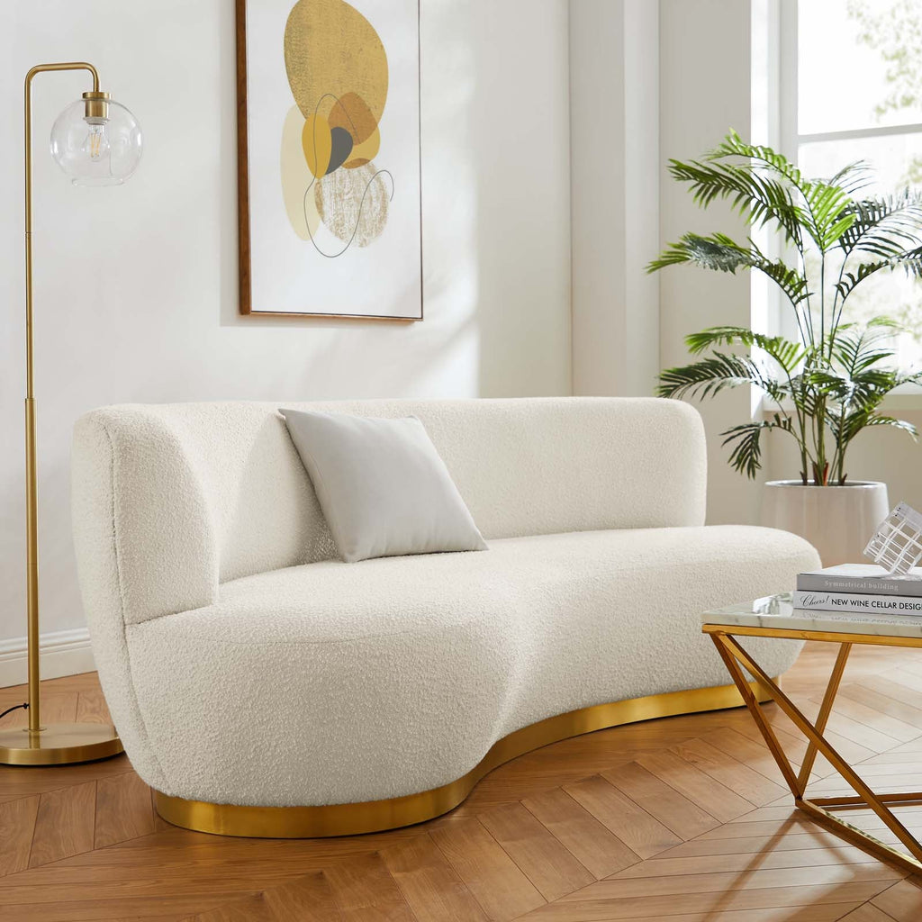 Kindred Boucle Upholstered Upholstered Fabric Sofa by Modway