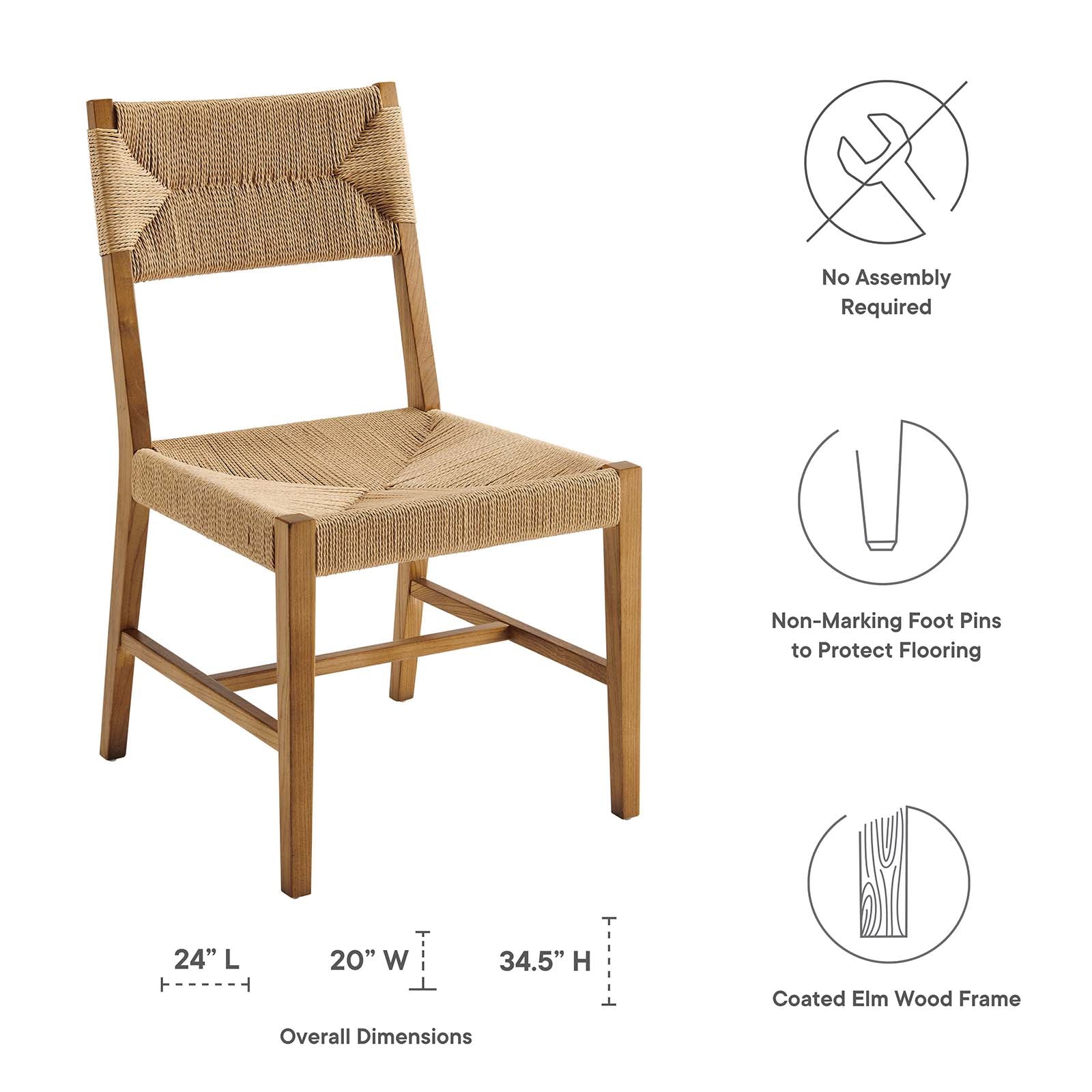 Bodie Wood Dining Chair by Modway