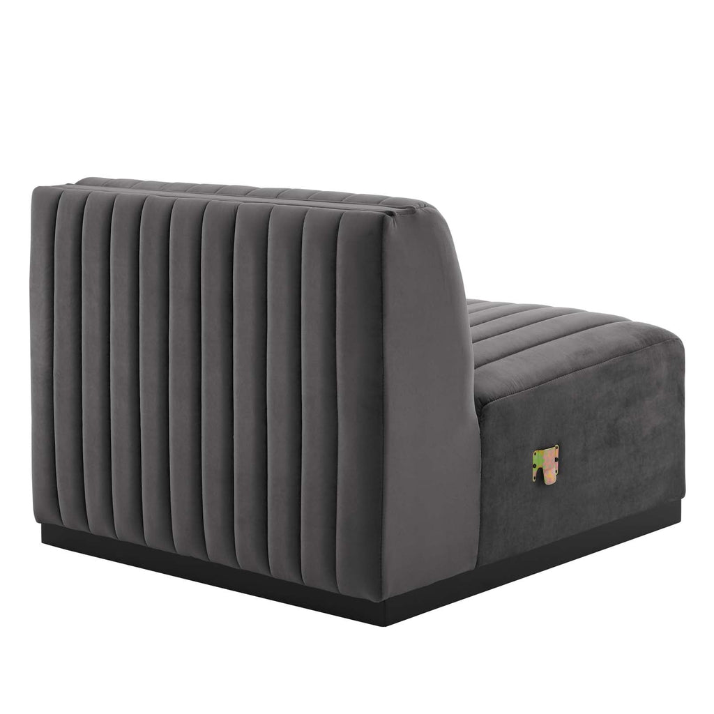 Conjure Channel Tufted Performance Velvet Armless Chair by Modway