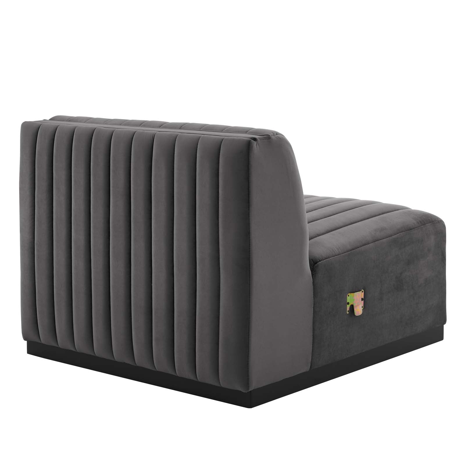 Conjure Channel Tufted Performance Velvet Armless Chair by Modway