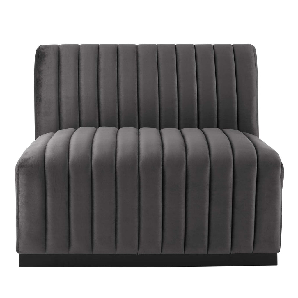 Conjure Channel Tufted Performance Velvet Armless Chair by Modway