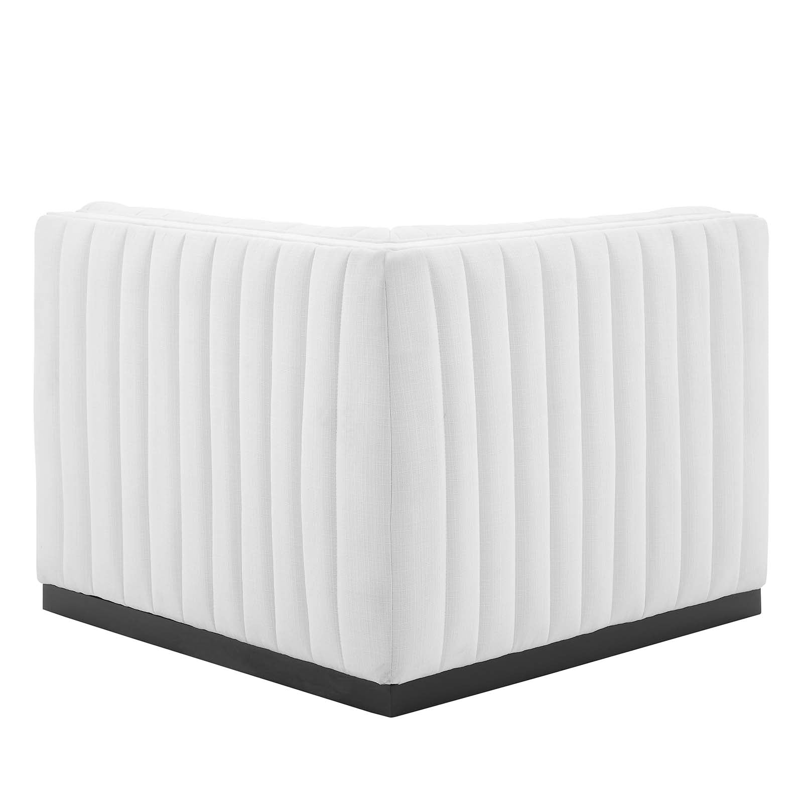 Conjure Channel Tufted Upholstered Fabric Right Corner Chair by Modway
