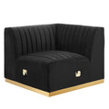 Conjure Channel Tufted Performance Velvet Right Corner Chair by Modway