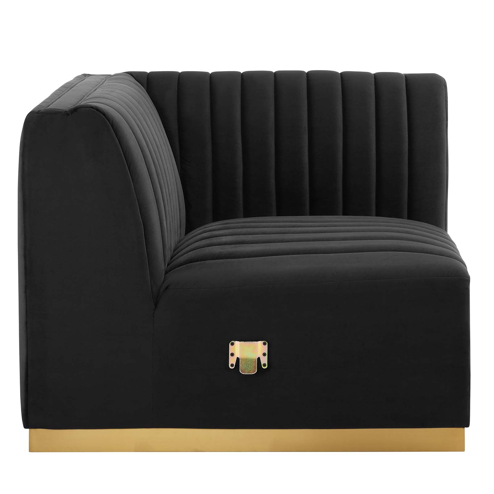 Conjure Channel Tufted Performance Velvet Right Corner Chair by Modway