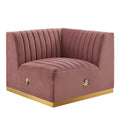 Conjure Channel Tufted Performance Velvet Right Corner Chair by Modway
