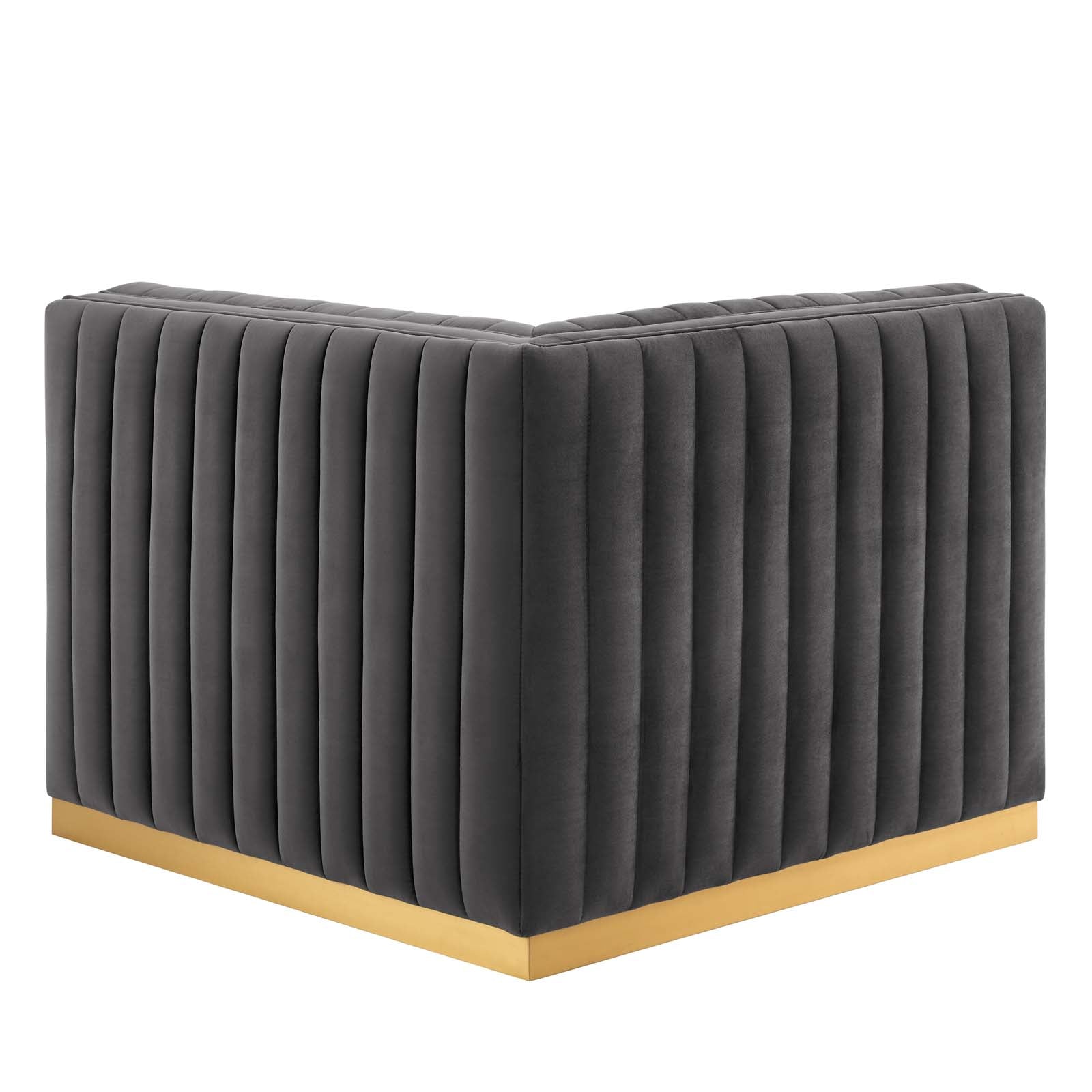 Conjure Channel Tufted Performance Velvet Right Corner Chair by Modway