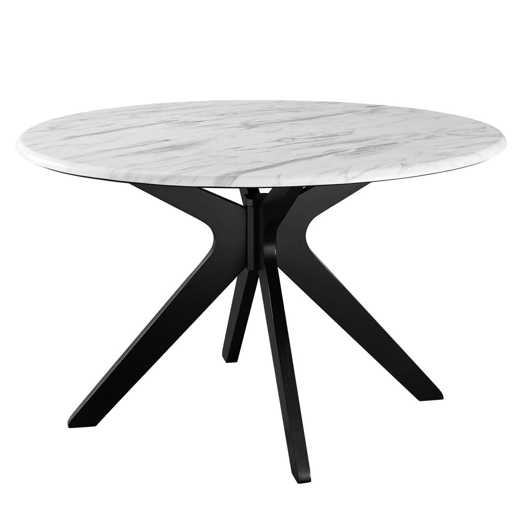 Traverse 50" Round Performance Artificial Marble Dining Table by Modway
