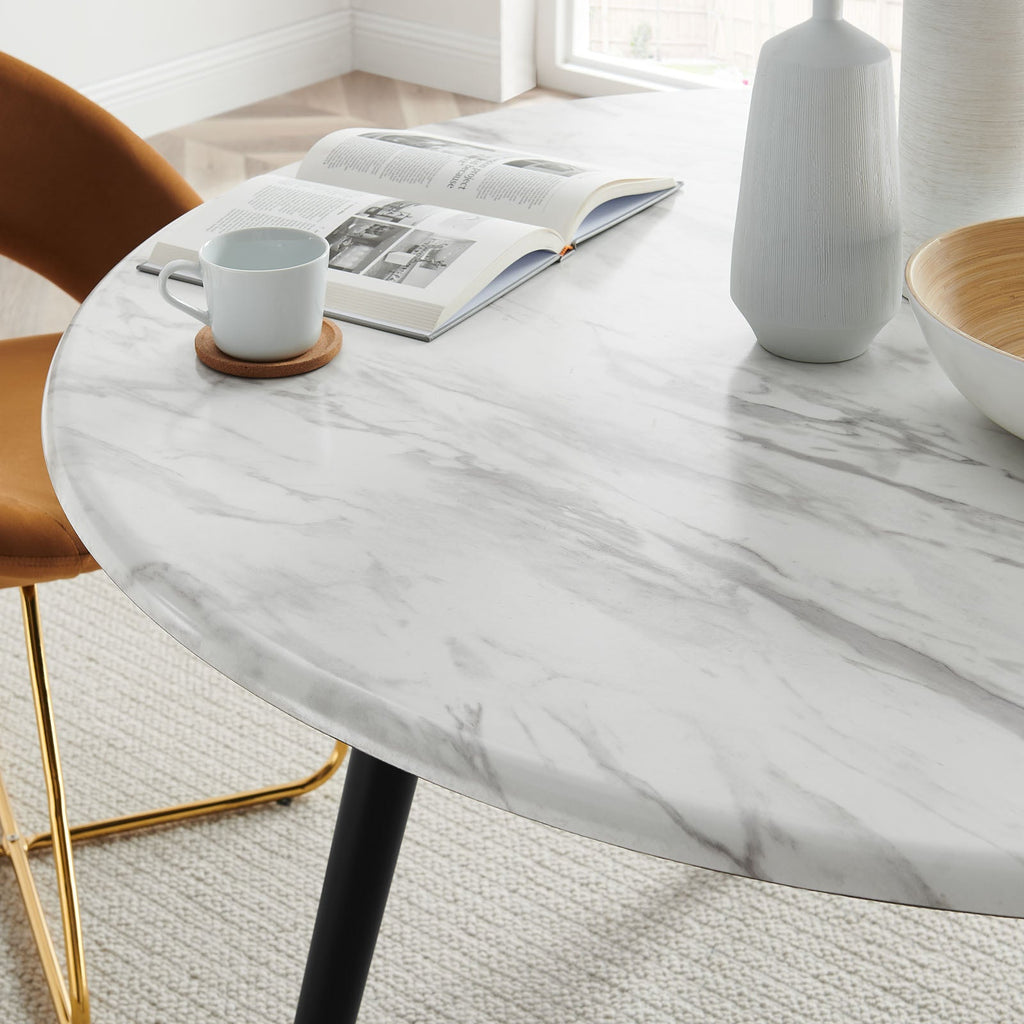 Gallant 50" Round Performance Artificial Marble Dining Table by Modway