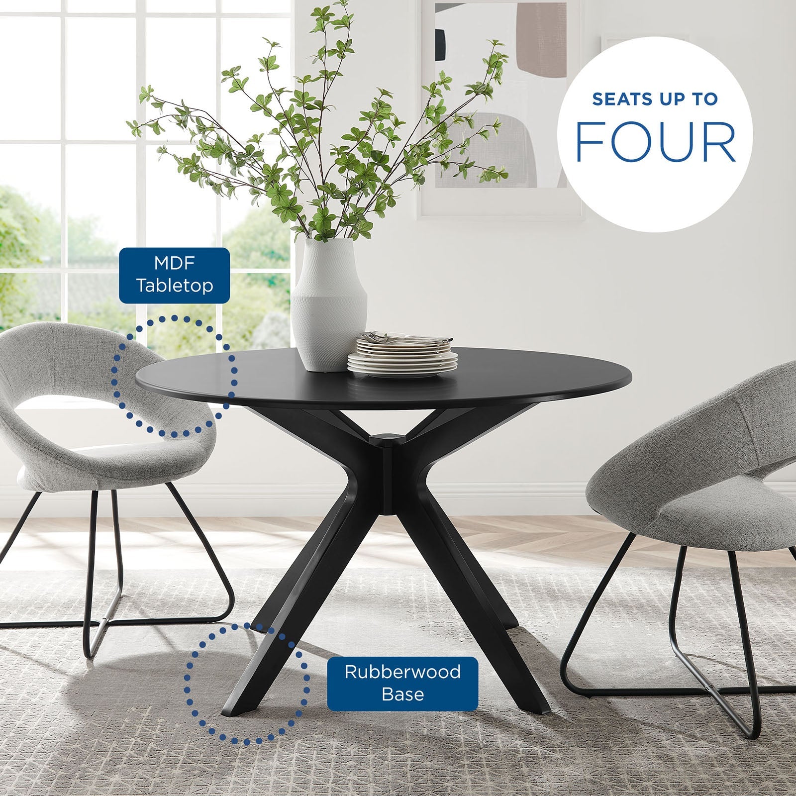 Traverse 47" Dining Table by Modway