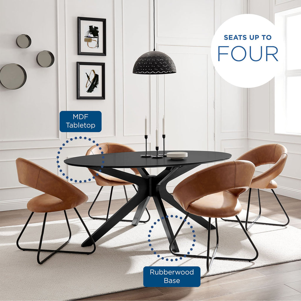 Traverse 63" Oval Dining Table by Modway