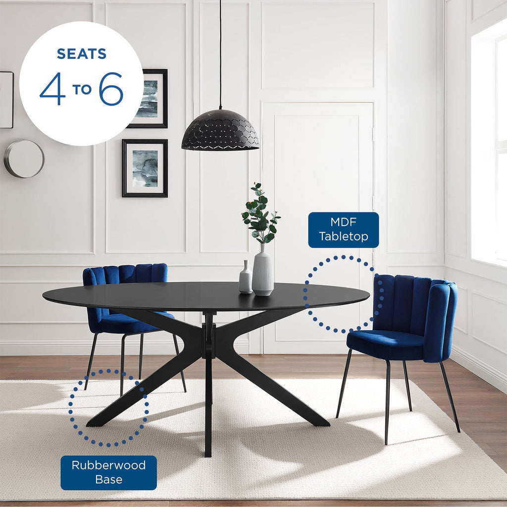 Traverse 71" Oval Dining Table by Modway