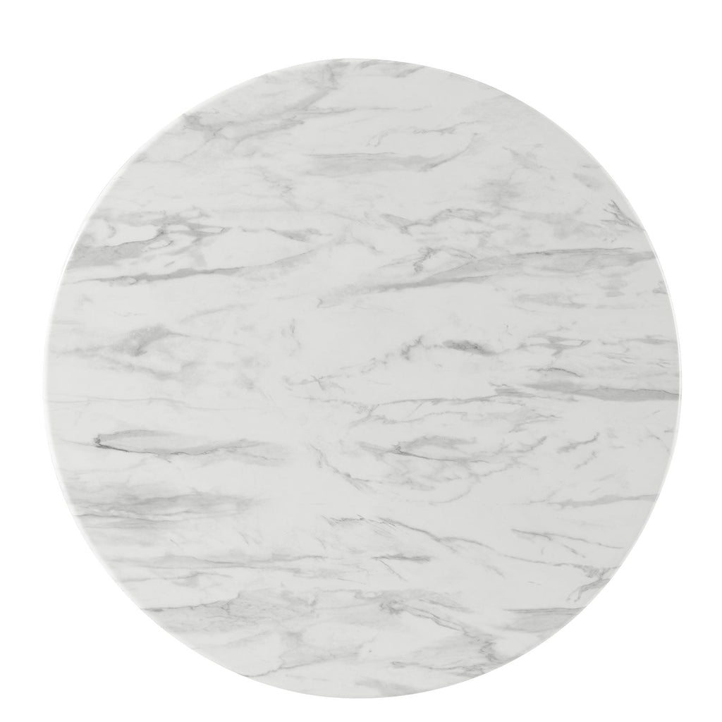 Gallant 36" Round Performance Artificial Marble Dining Table by Modway