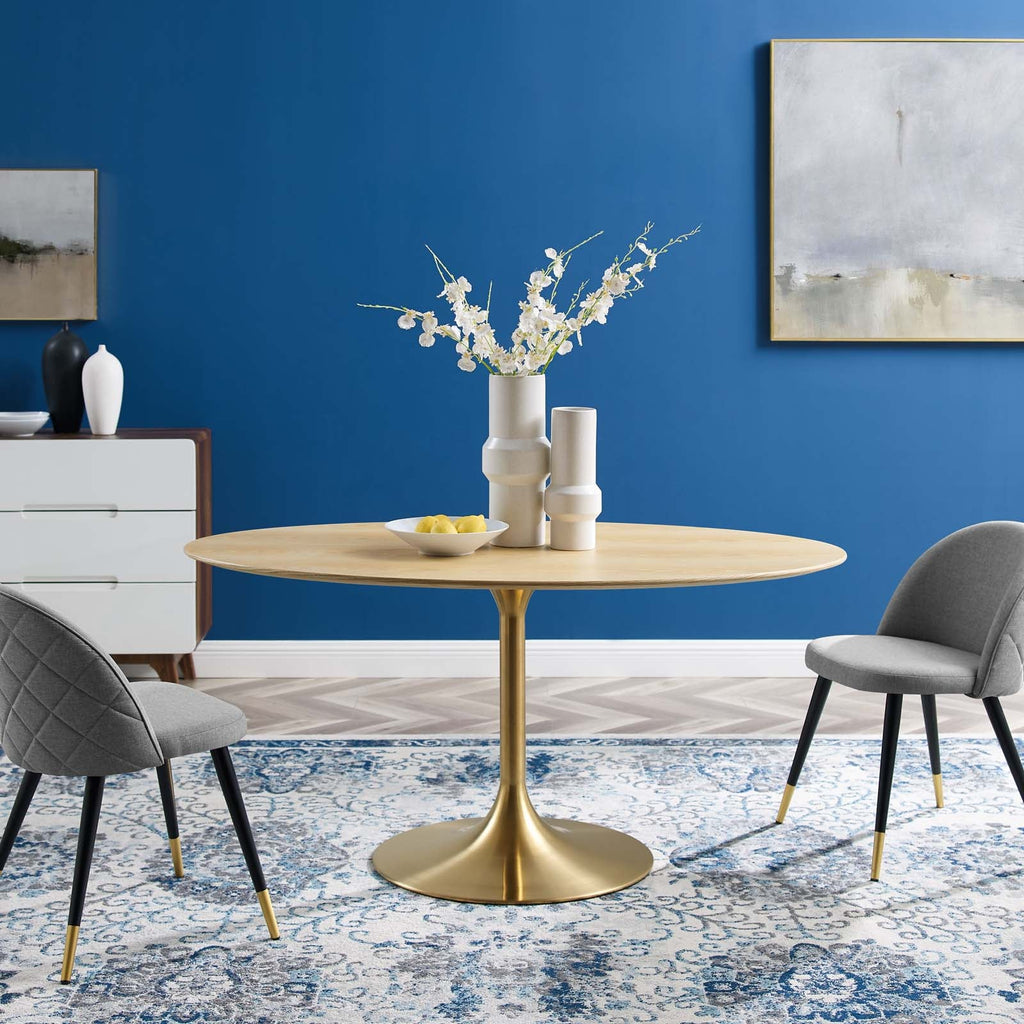 Lippa 60" Oval Wood Dining Table by Modway