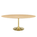 Lippa 78" Oval Wood Dining Table by Modway