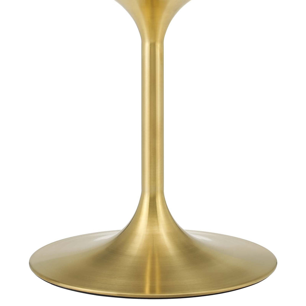 Lippa 28" Round Cherry Walnut Wood Bar Table by Modway
