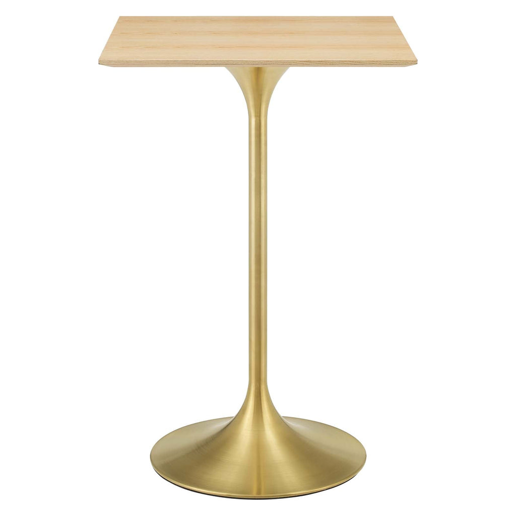 Lippa 28" Square Wood Bar Table by Modway