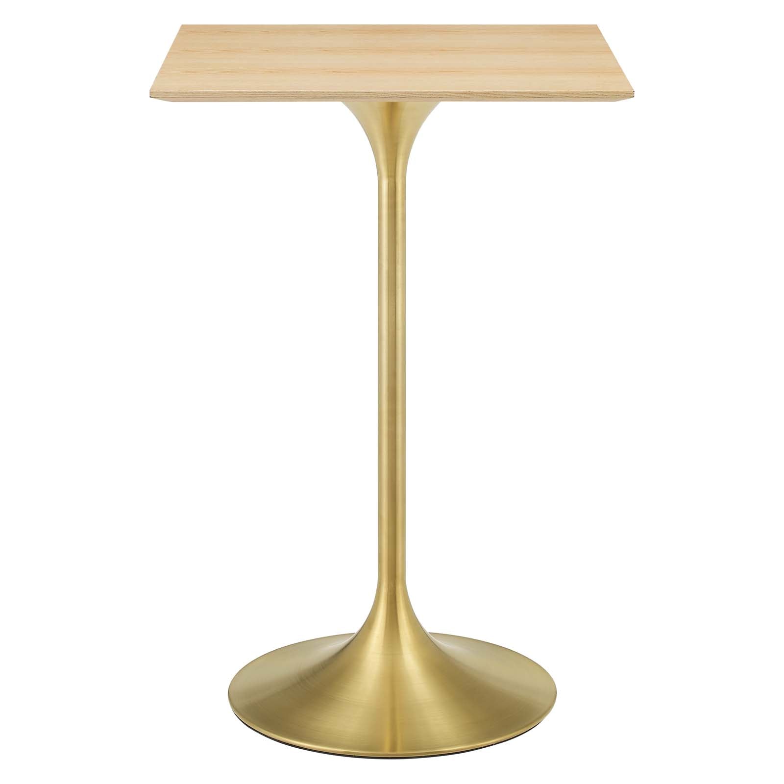 Lippa 28" Square Wood Bar Table by Modway