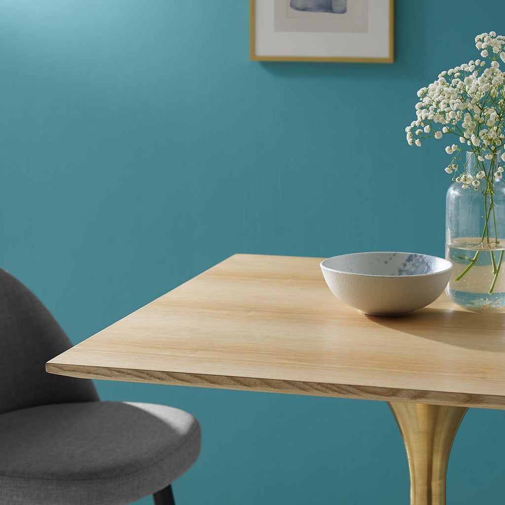 Lippa 28" Square Wood Bar Table by Modway