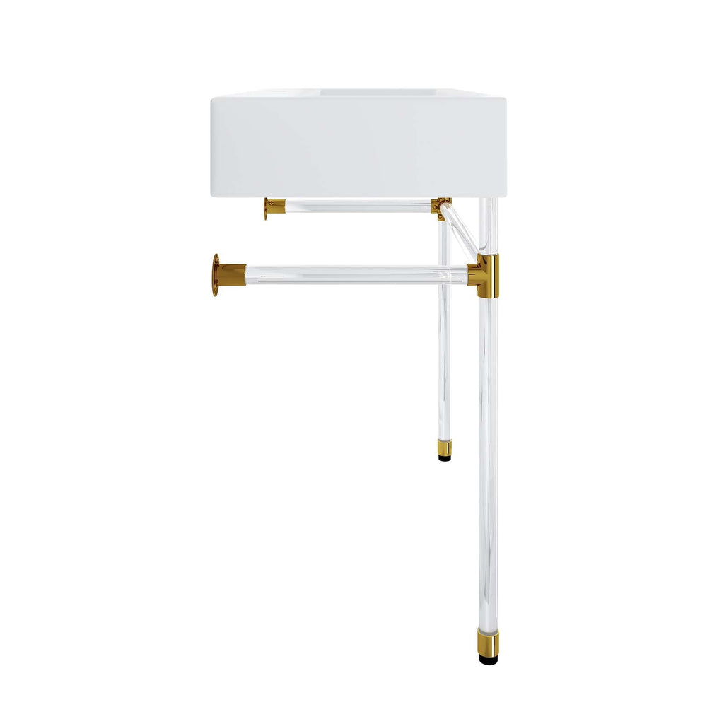Redeem 32" Acrylic Wall-Mount Bathroom Vanity by Modway