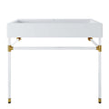 Redeem 40" Acrylic Wall-Mount Bathroom Vanity by Modway