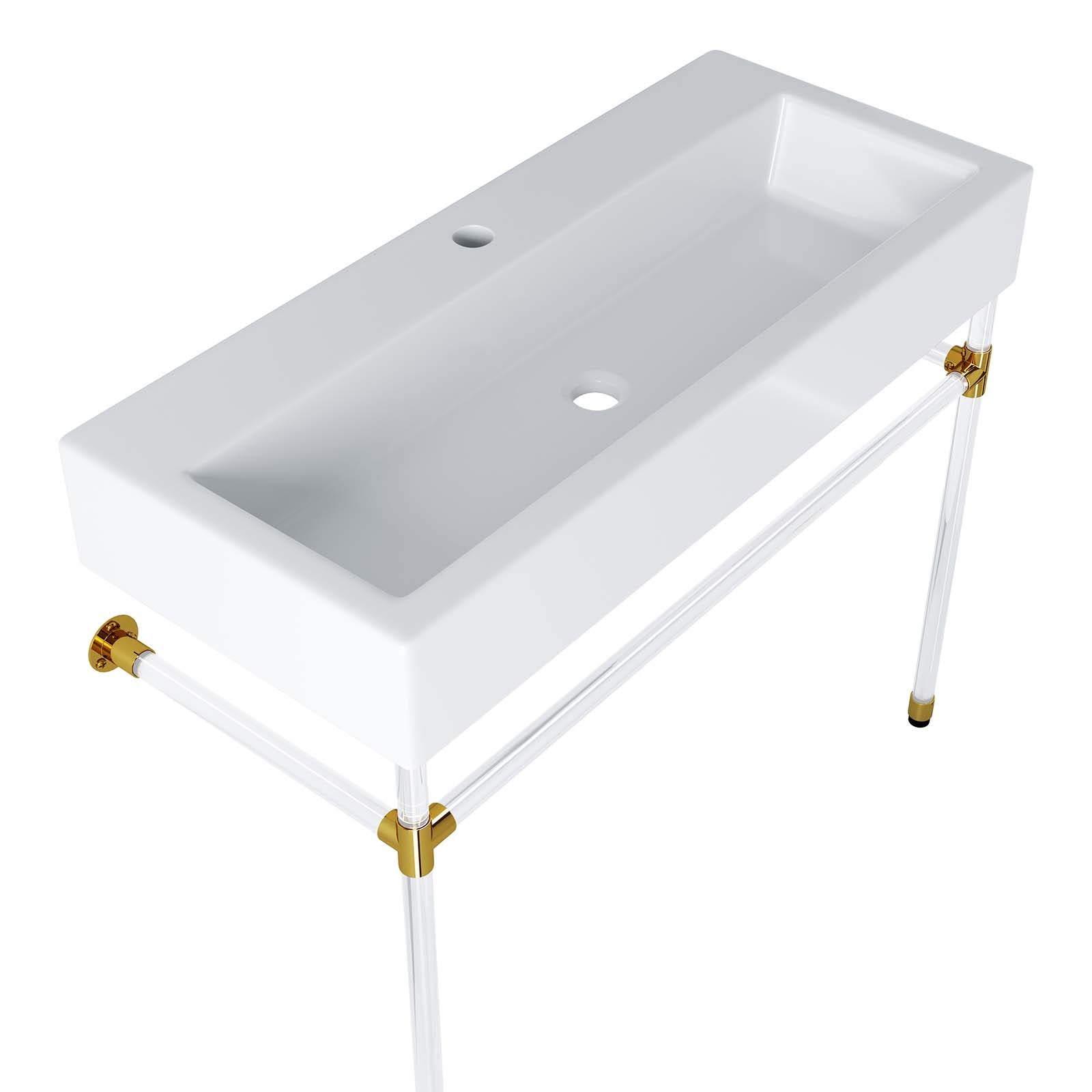 Redeem 40" Acrylic Wall-Mount Bathroom Vanity by Modway