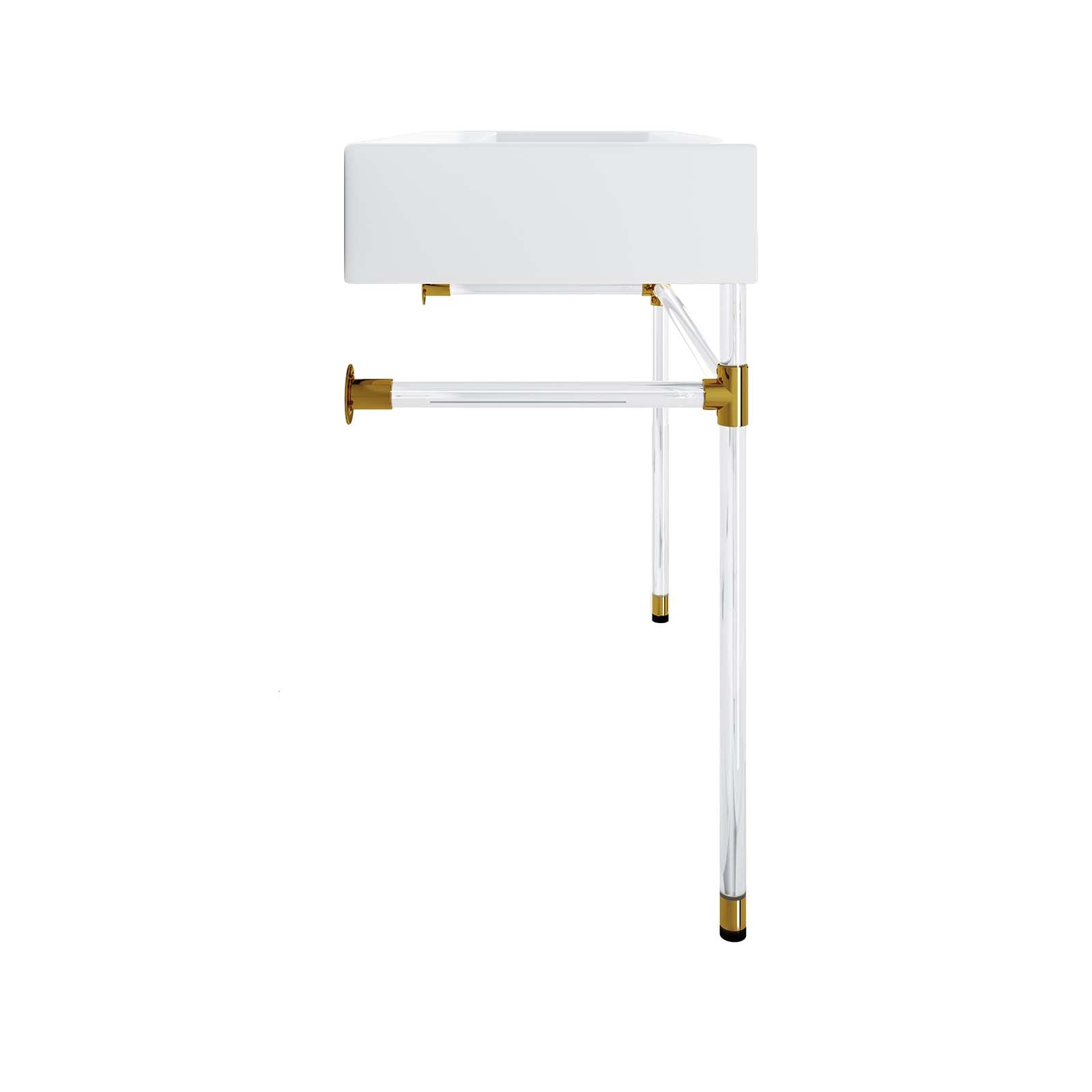 Redeem 40" Acrylic Wall-Mount Bathroom Vanity by Modway