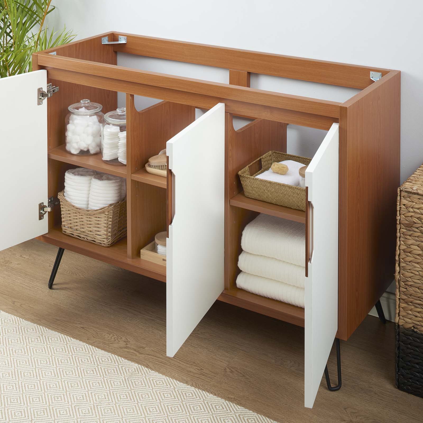 Energize 48" Double or Single Sink Compatible (Not Included) Bathroom Vanity Cabinet by Modway