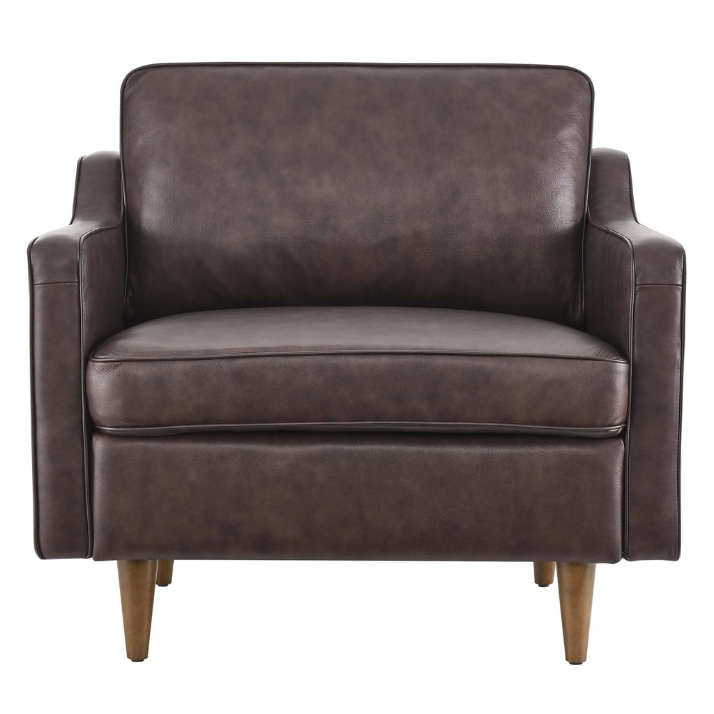Impart Genuine Leather Armchair by Modway