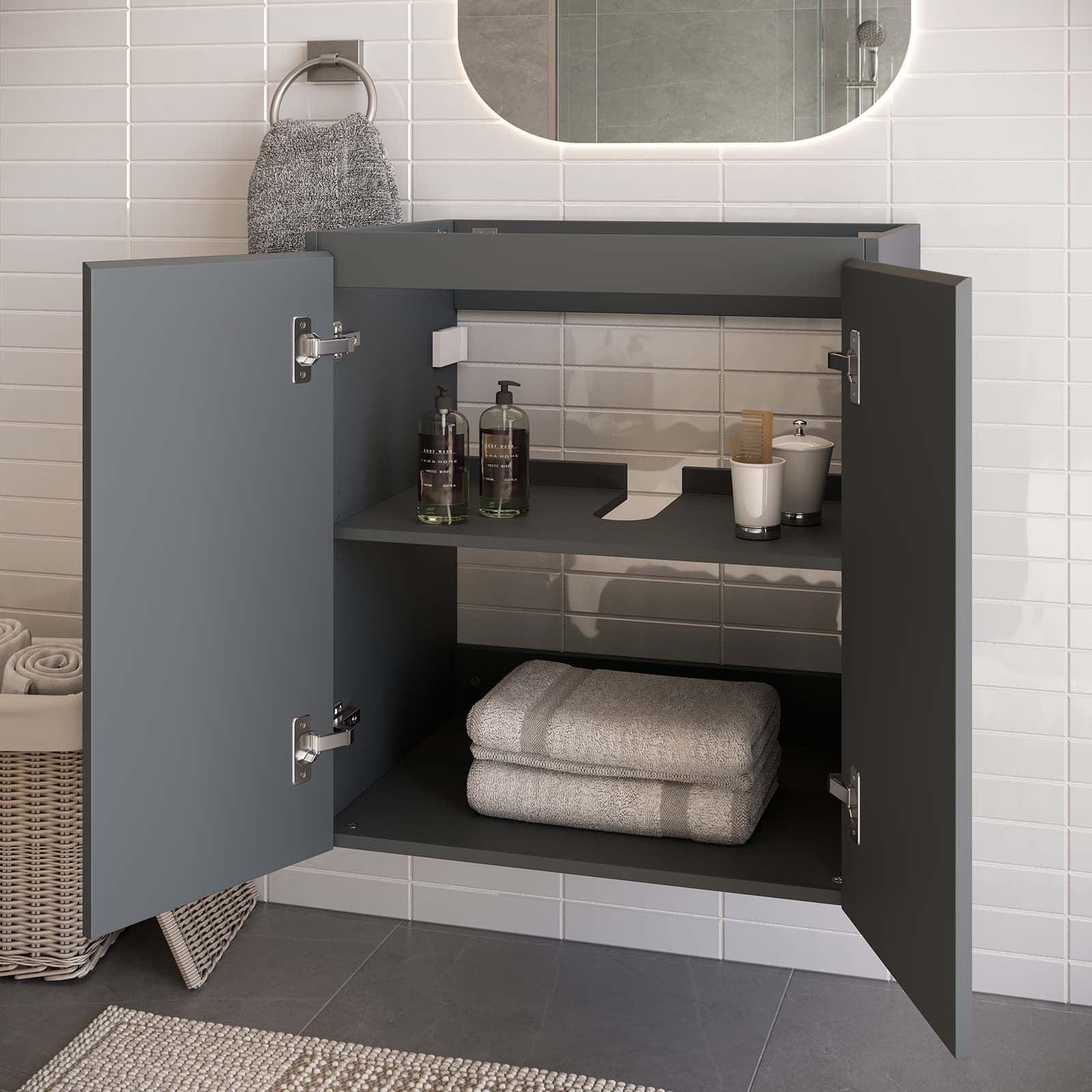 Bryn 24" Wall-Mount Bathroom Vanity (Sink Basin Not Included) by Modway