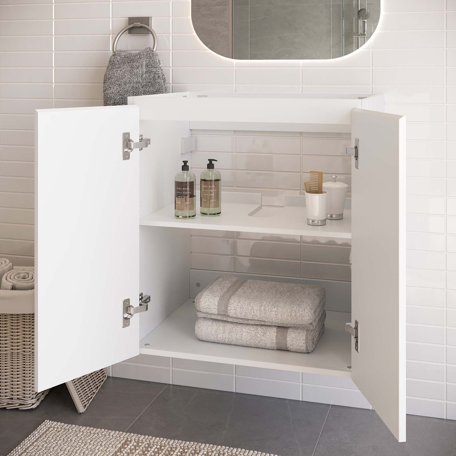 Bryn 24" Wall-Mount Bathroom Vanity (Sink Basin Not Included) by Modway