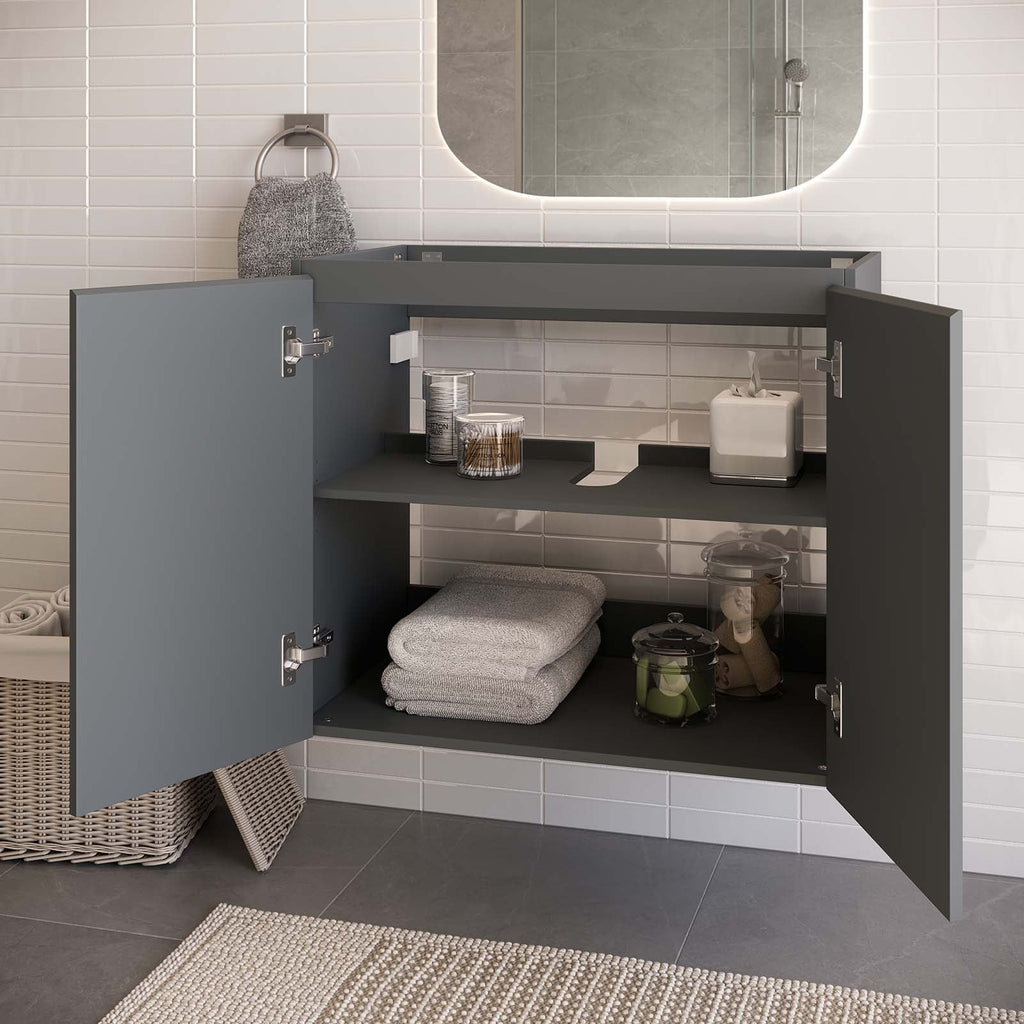 Bryn 30" Wall-Mount Bathroom Vanity (Sink Basin Not Included) by Modway