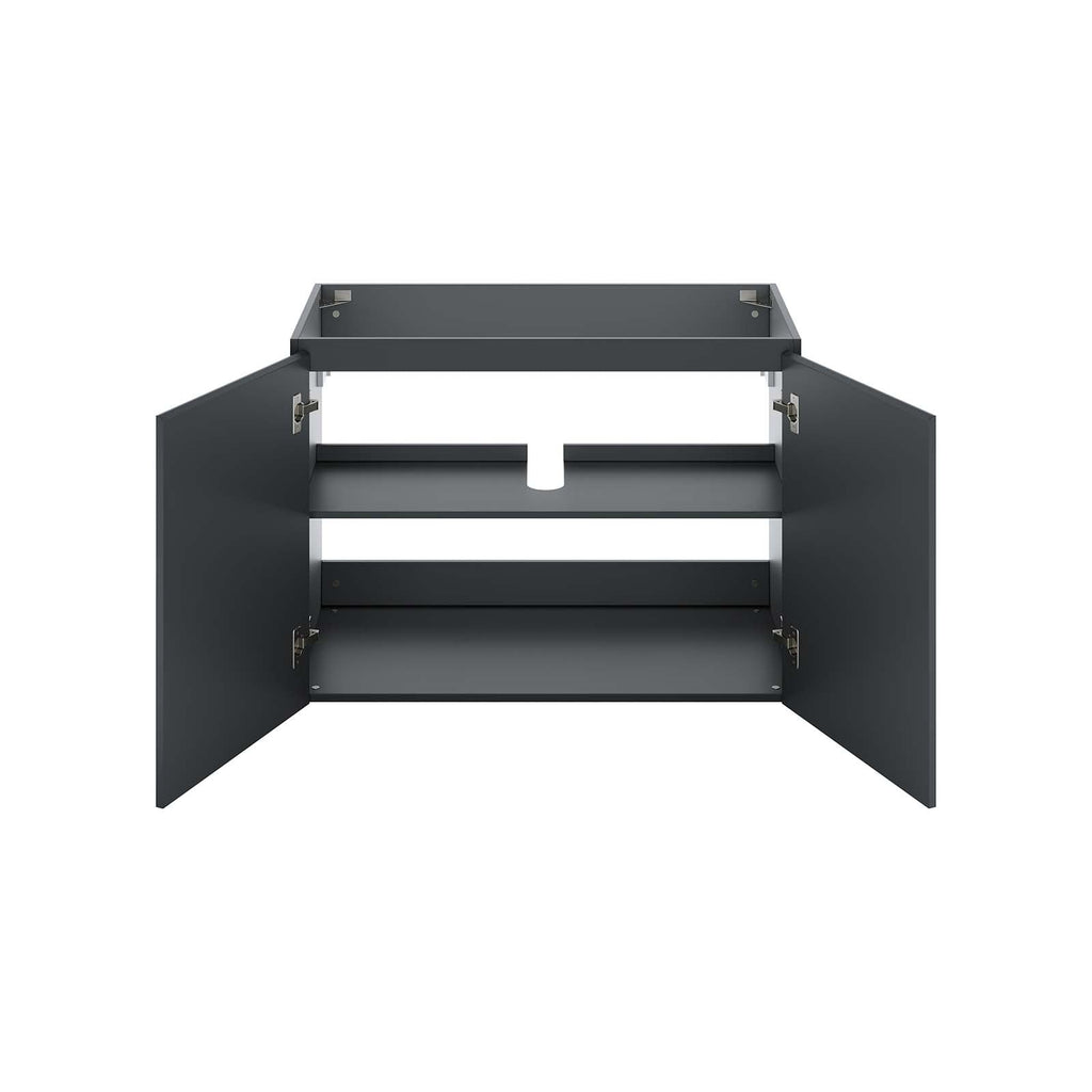 Bryn 36" Wall-Mount Bathroom Vanity (Sink Basin Not Included) by Modway