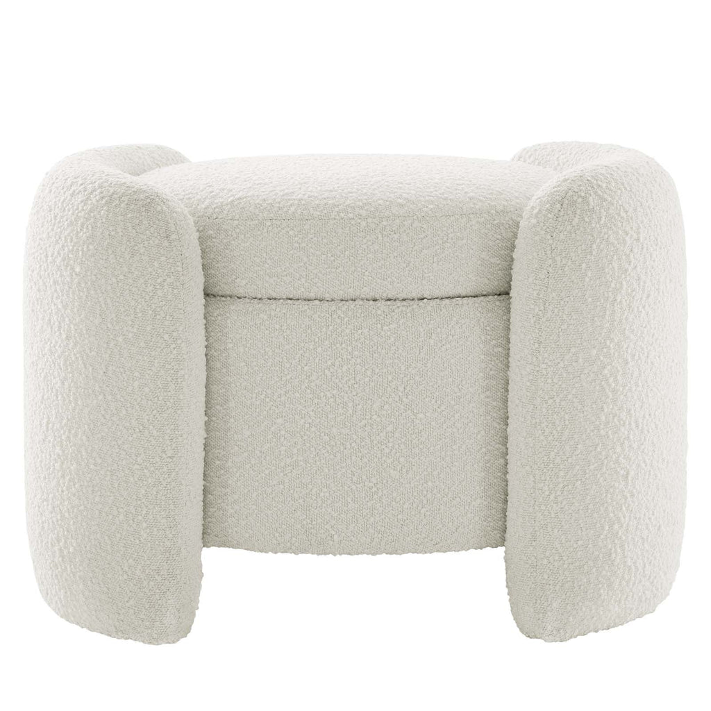 Nebula Boucle Upholstered Ottoman by Modway