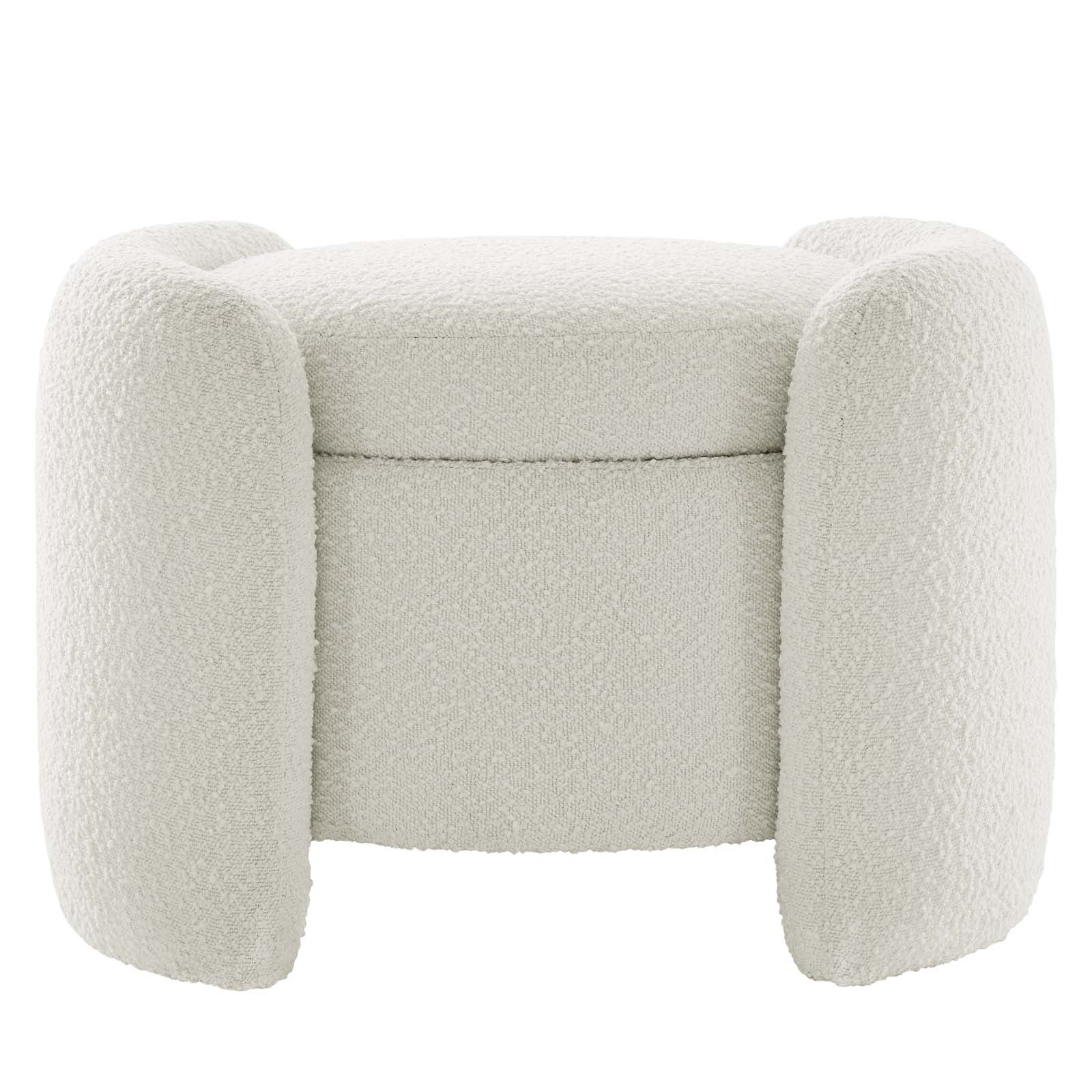 Nebula Boucle Upholstered Ottoman by Modway