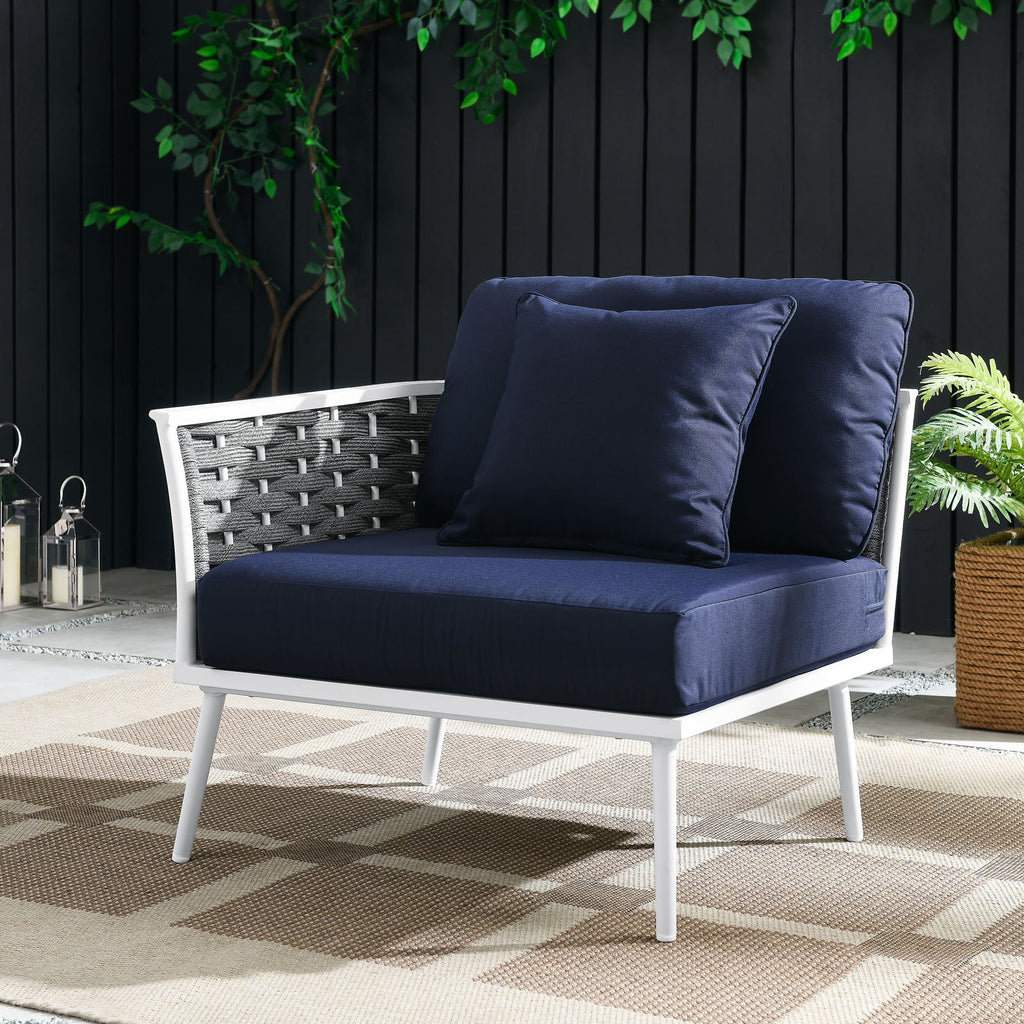 Stance Outdoor Patio Aluminum Left-Facing Armchair by Modway
