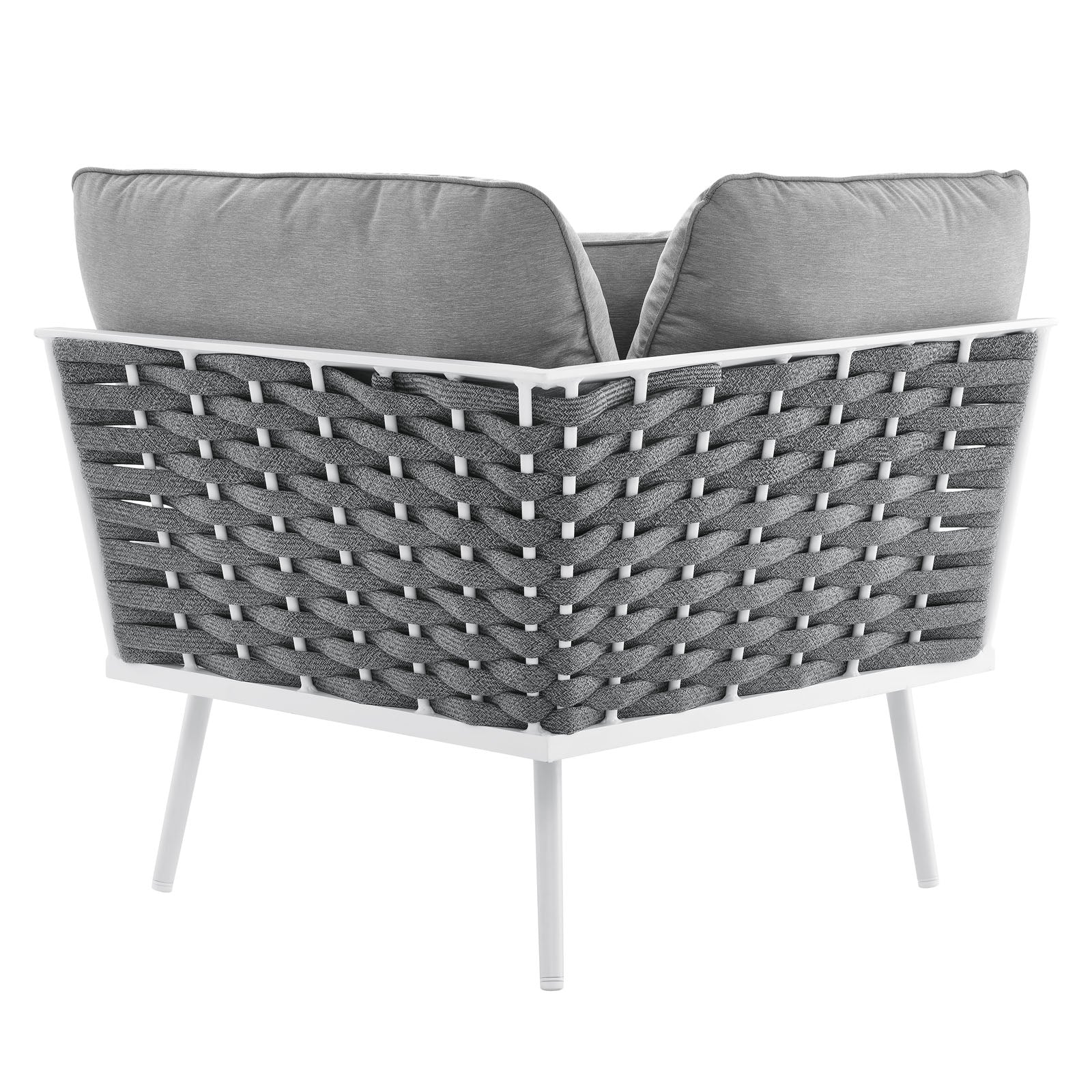 Stance Outdoor Patio Aluminum Corner Chair by Modway