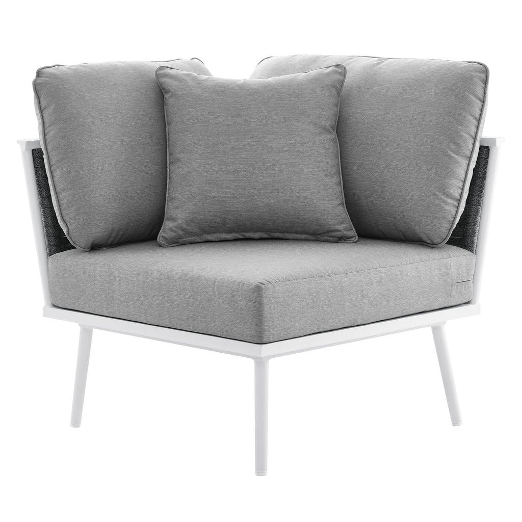 Stance Outdoor Patio Aluminum Corner Chair by Modway