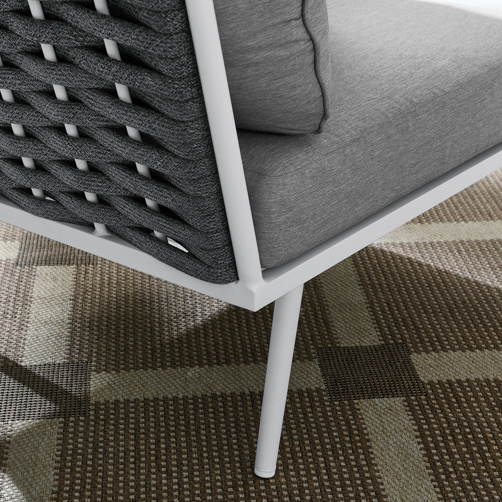 Stance Outdoor Patio Aluminum Corner Chair by Modway
