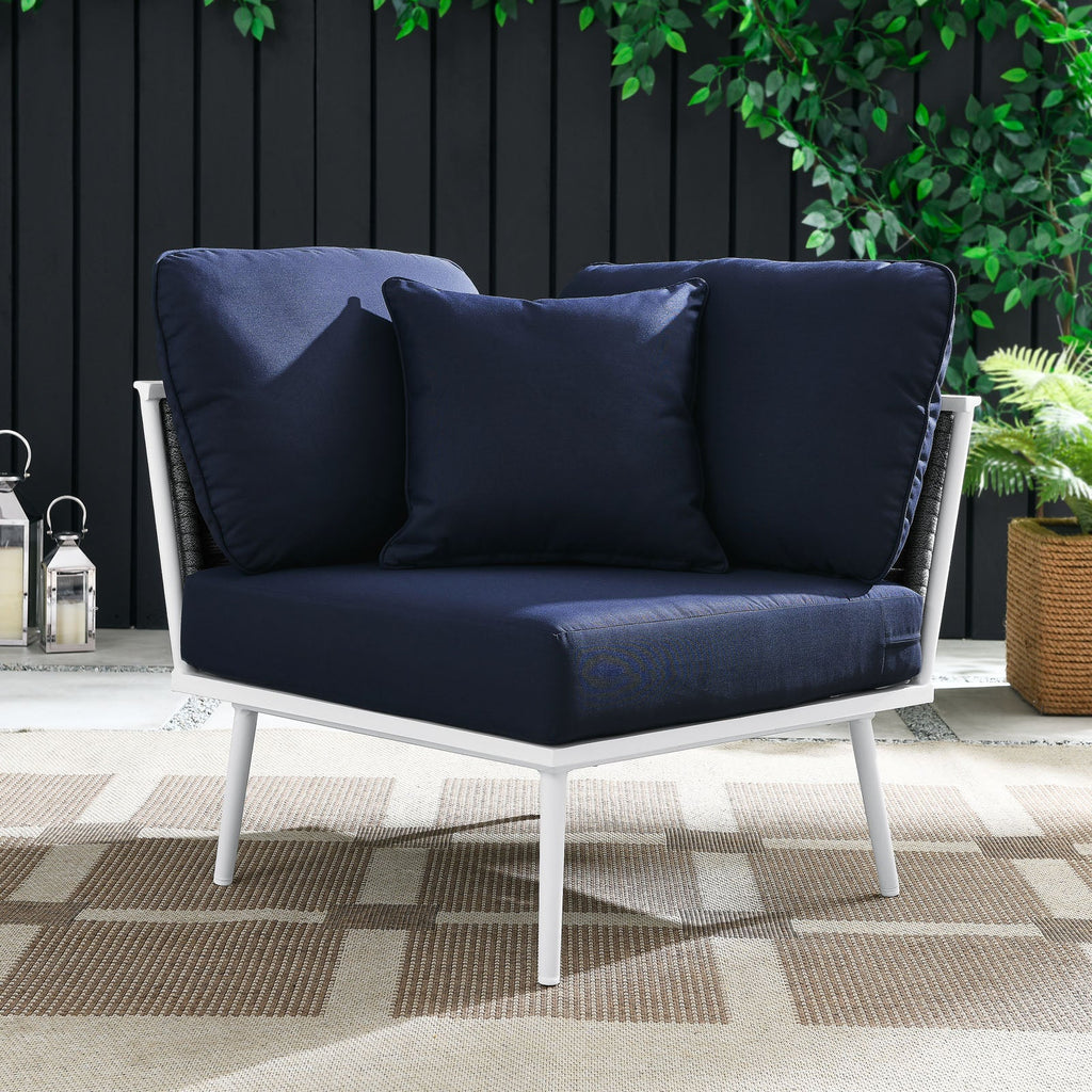 Stance Outdoor Patio Aluminum Corner Chair by Modway