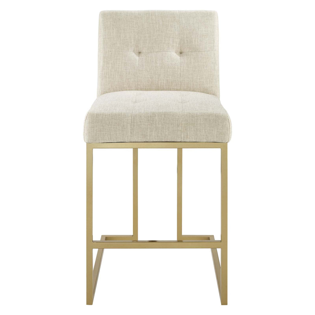 Privy Upholstered Fabric Counter Stool Set of 2 by Modway