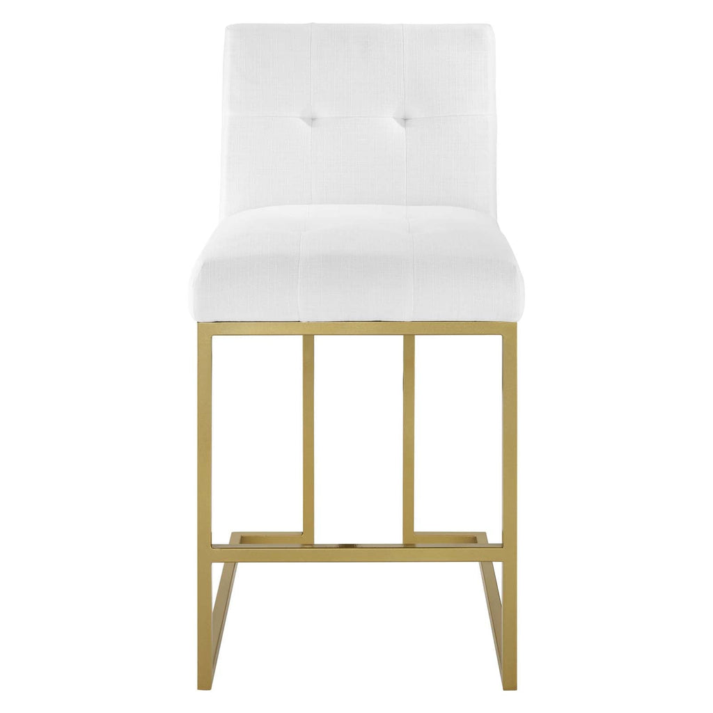 Privy Upholstered Fabric Counter Stool Set of 2 by Modway