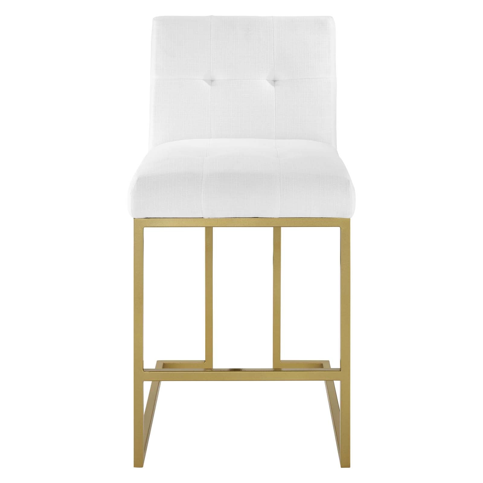 Privy Upholstered Fabric Counter Stool Set of 2 by Modway