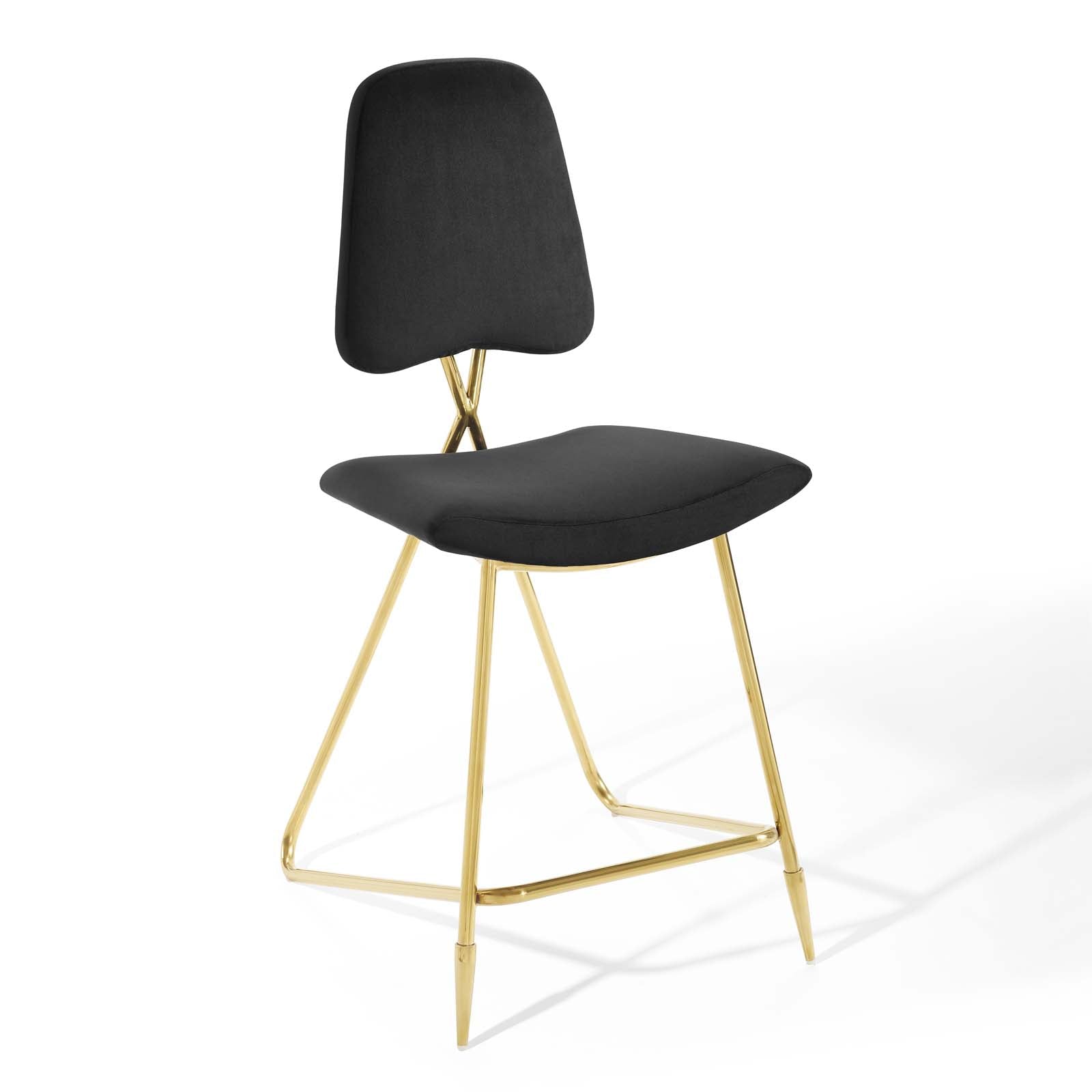 Ponder Performance Velvet Counter Stool Set of 2 by Modway