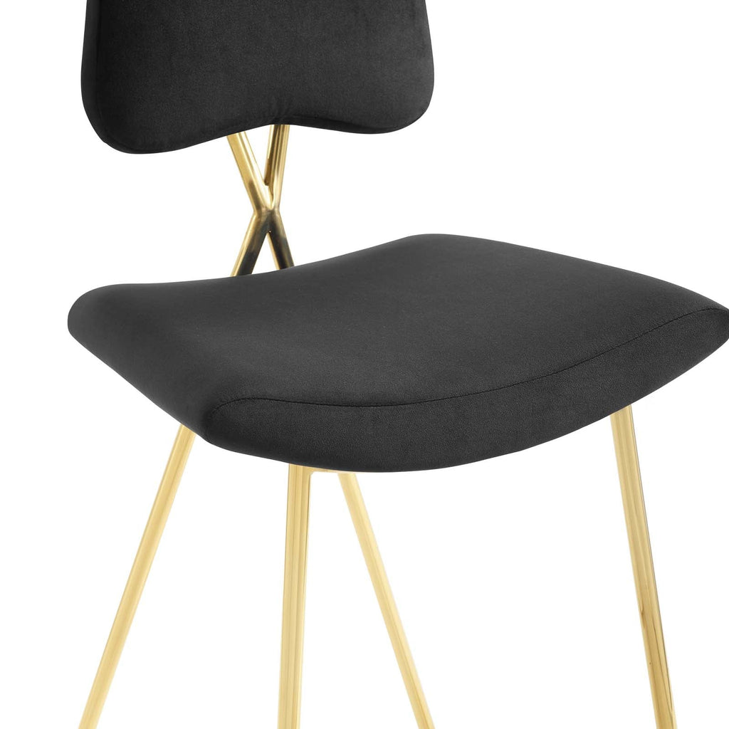 Ponder Performance Velvet Counter Stool Set of 2 by Modway