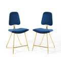 Ponder Performance Velvet Counter Stool Set of 2 by Modway